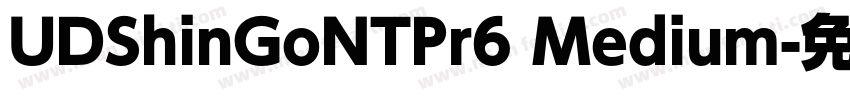 UDShinGoNTPr6 Medium字体转换